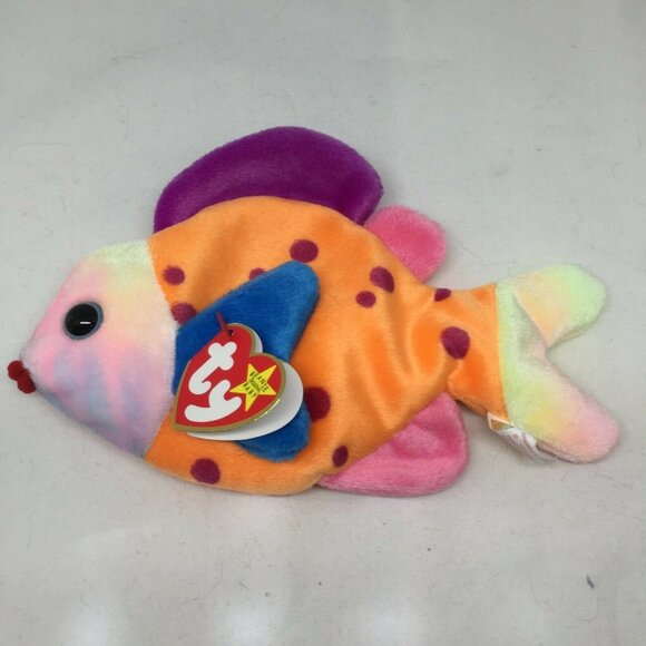 Ty Beanie Baby Lips Fish Plush Stuffed Animal Retired W Tag Birthday Mar 15 1999 - Picture 4 of 10